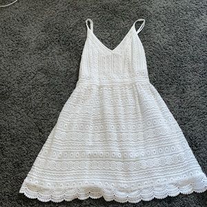 Abercrombie & Fitch white detailed dress